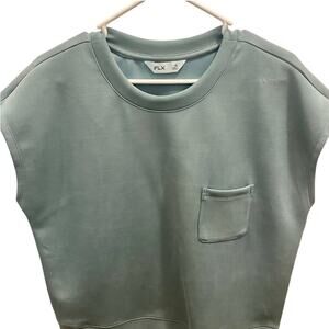 FLX Mint Green Sleeveless Pocket Top Size XL Activewear Athleisure Comfort NWOT